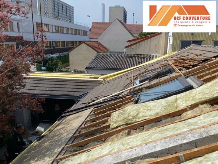 Travaux d'isolation de toiture Courbevoie